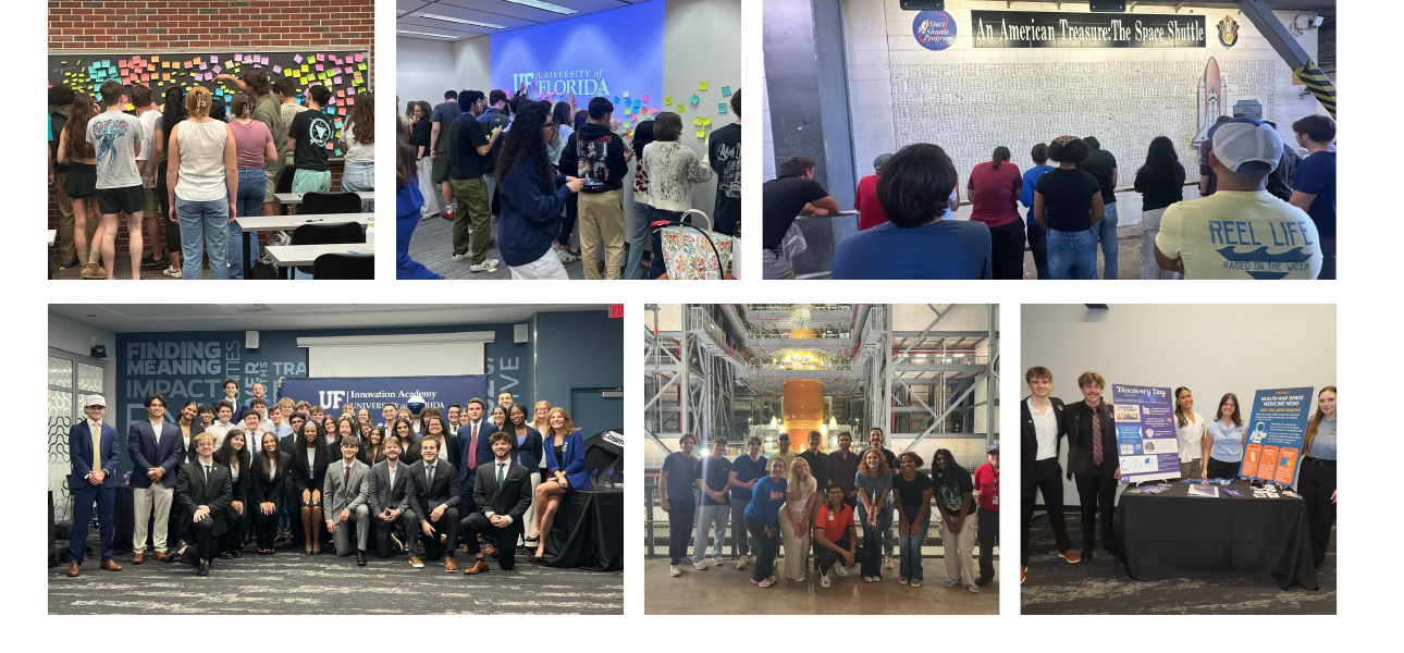 Students participating in Innovating for Space activities and industry visits